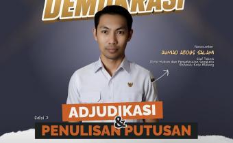 PEMBELAJARAN Ahmad Abdus Salam menyampaikan materi Ajudikasi dan Penulisan Putusan dalam Bawaslu Membelajarkan Edisi 7.