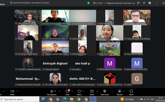KONSOLIDASI Jajaran Bawaslu Kota Malang mengikuti rapat pemaparan awal persiapan kegiatan P2P secara daring melalui Zoom Meeting, sebagai bagian dari koordinasi pembagian tugas dan pematangan materi yang akan disampaikan kepada peserta pada Oktober 2026.